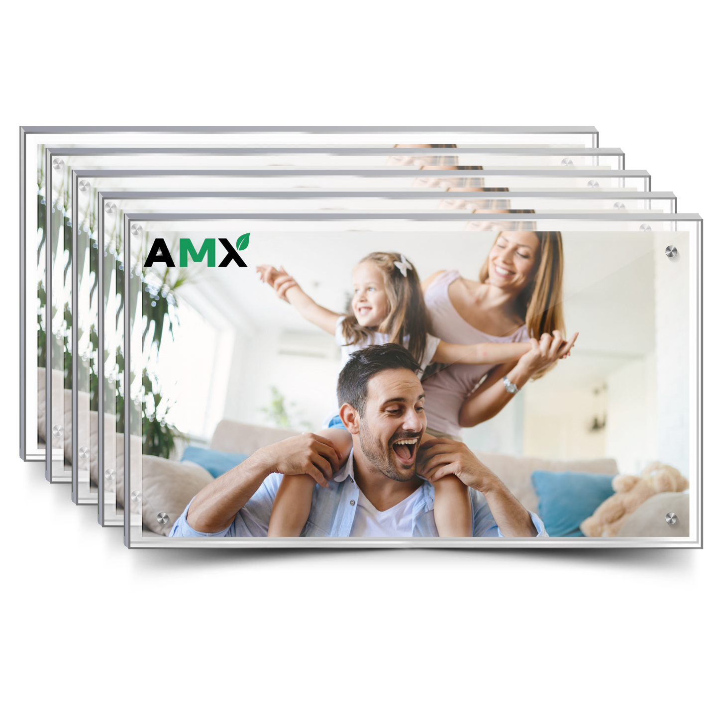 AMX® 5x7 Magnetic Acrylic Photo Resin Frame Display