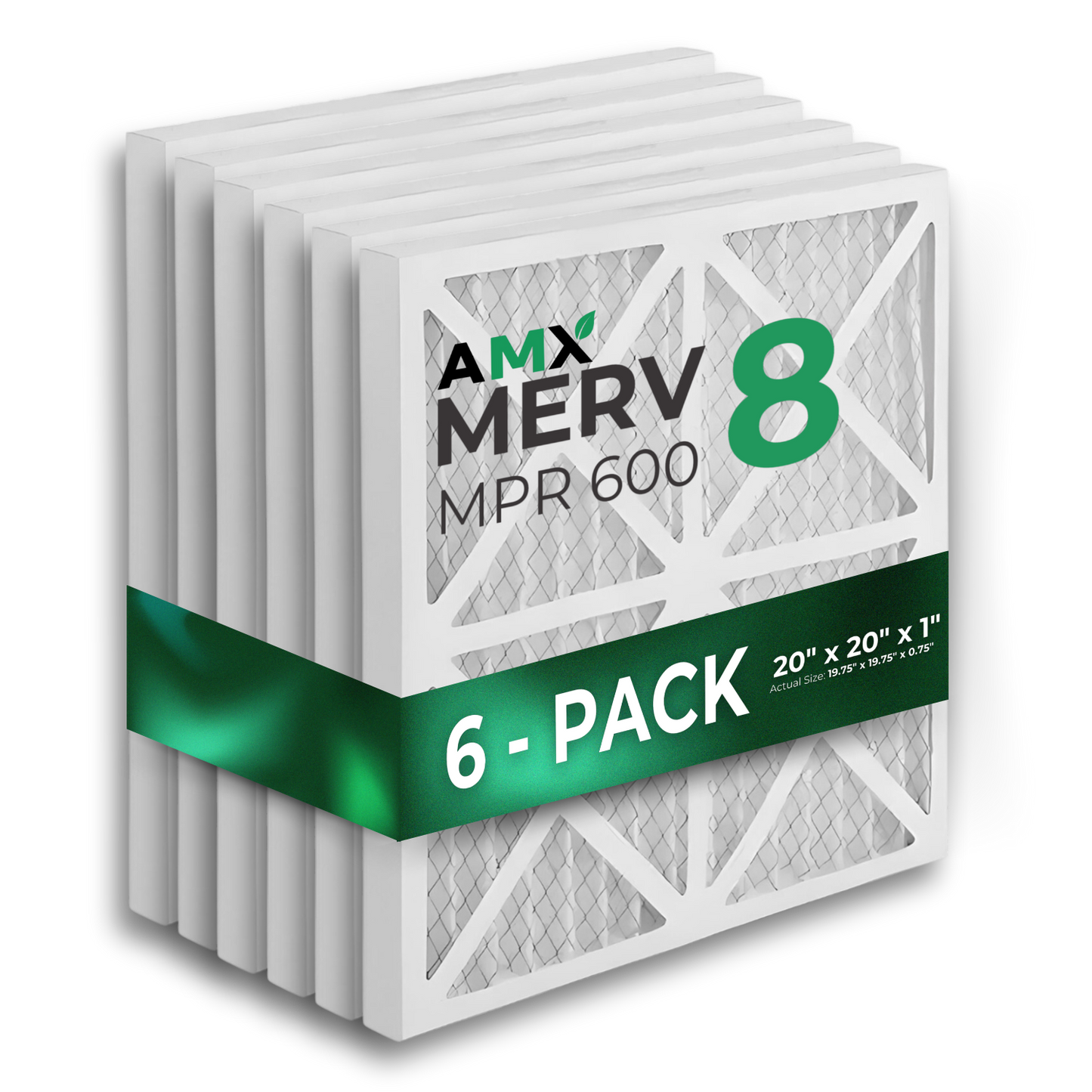 AMX® 20x20x1 AC Furnace Air Filter, MERV 8, MPR 600