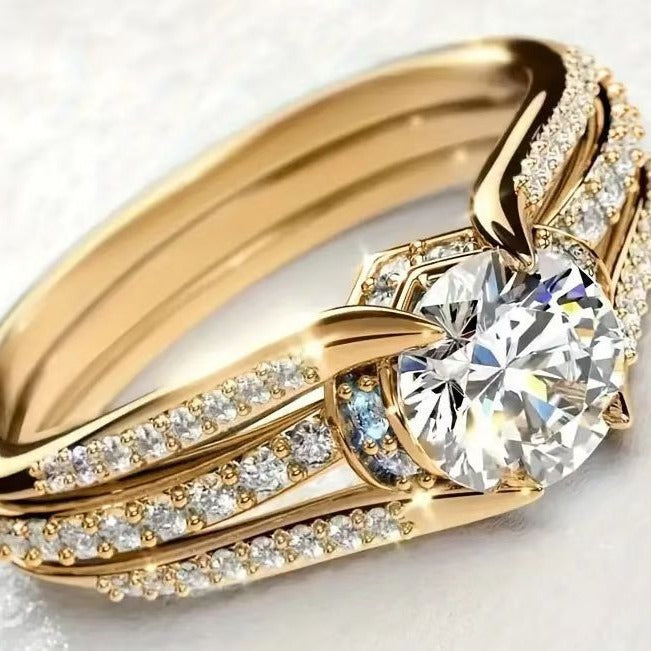 Retro Alloy Arch Bridge Shaped Ring