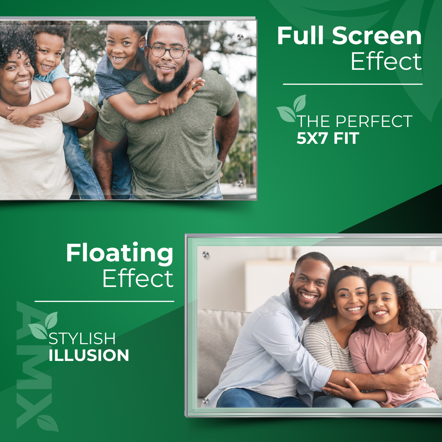AMX® 5x7 Magnetic Acrylic Photo Resin Frame Display