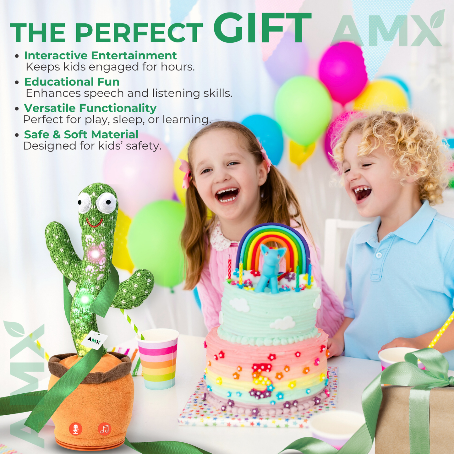 AMX® Dancing and Talking Cactus Toy