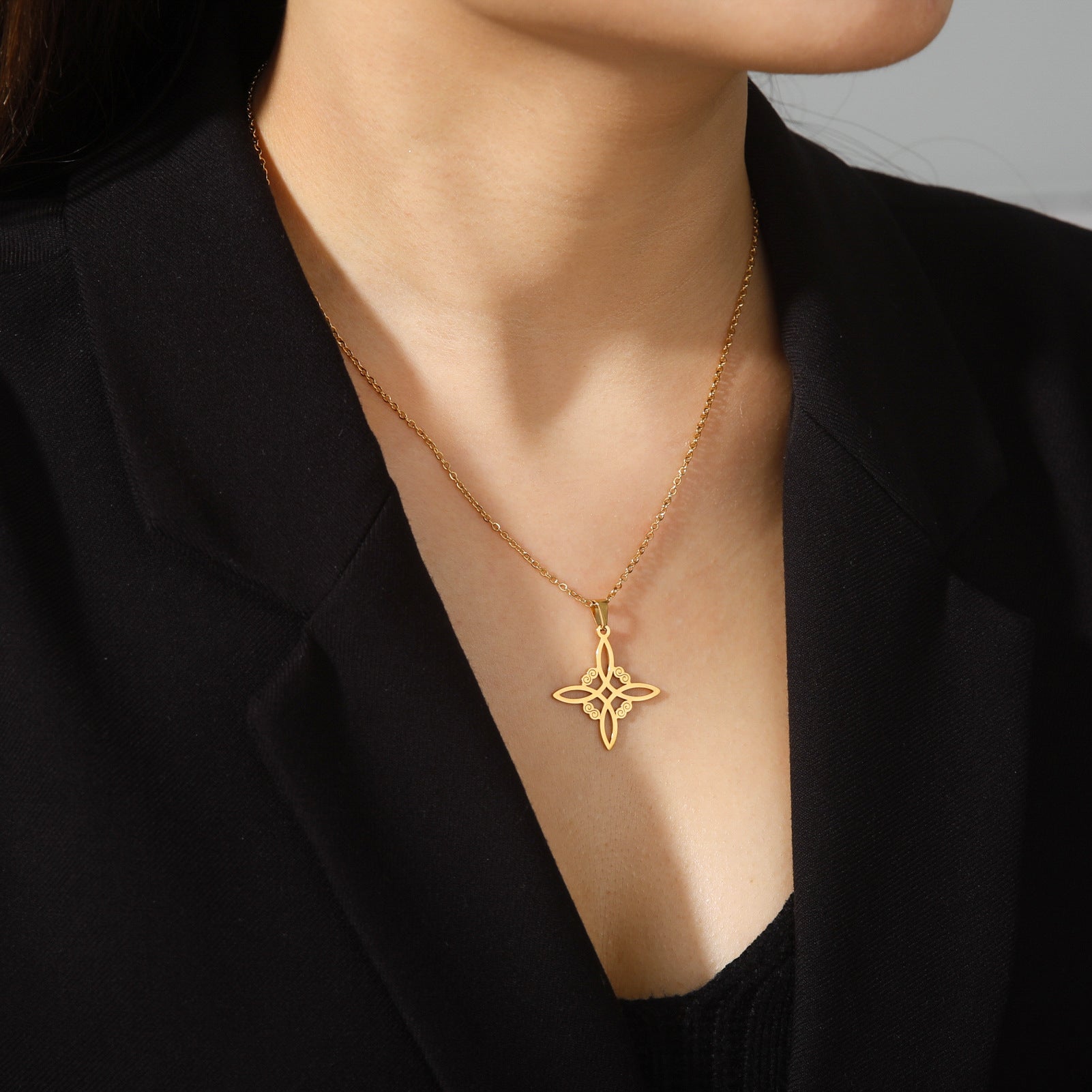Electroplated 304 Material Stainless Steel Necklace