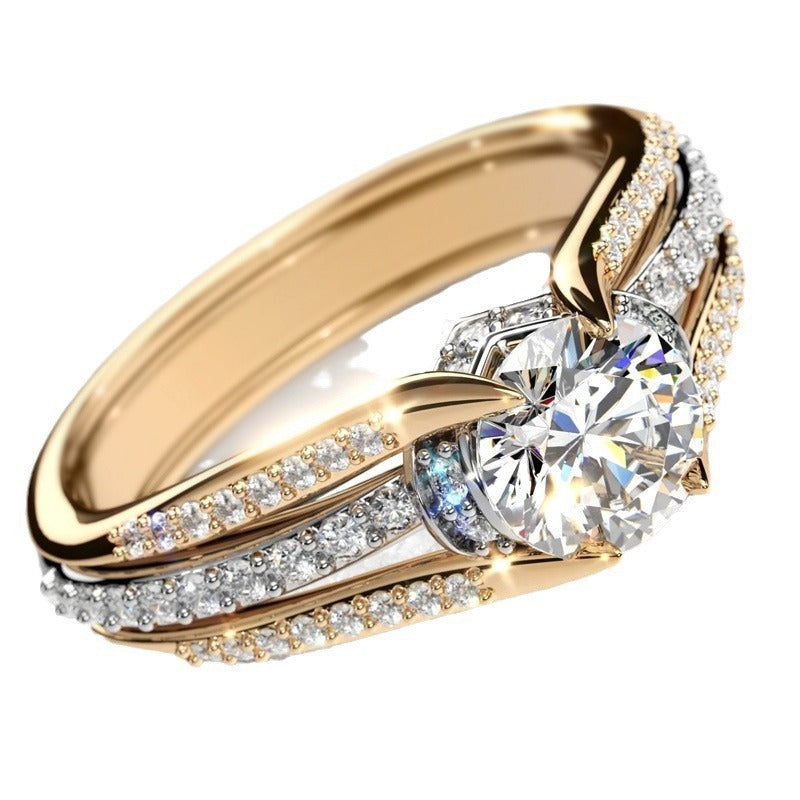 Retro Alloy Arch Bridge Shaped Ring
